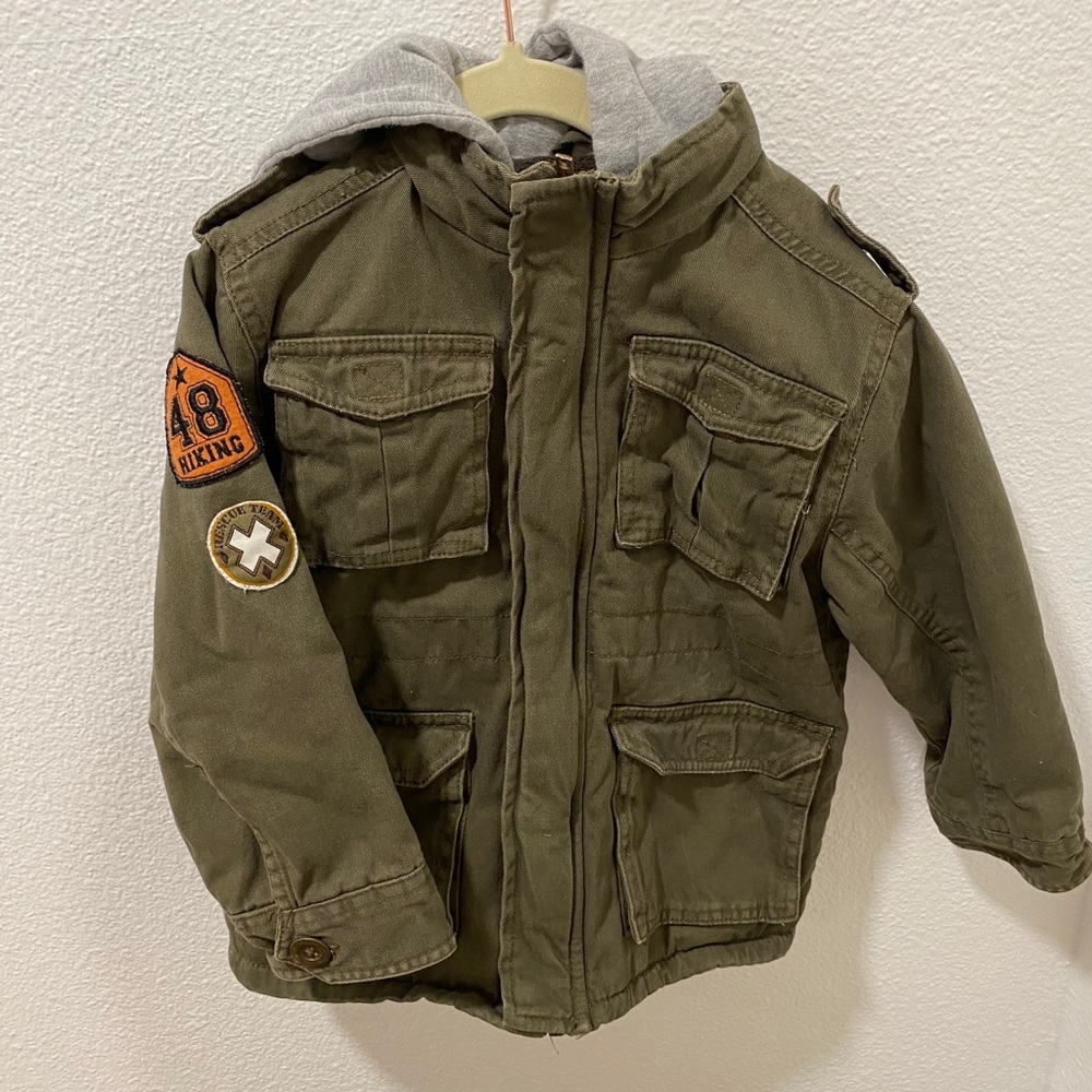 Boys’ 5T hooded combat jacket